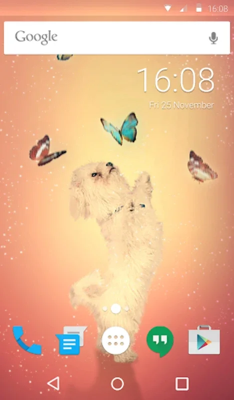 Playful Dog Wallpaper for Android - Personalize Your Device