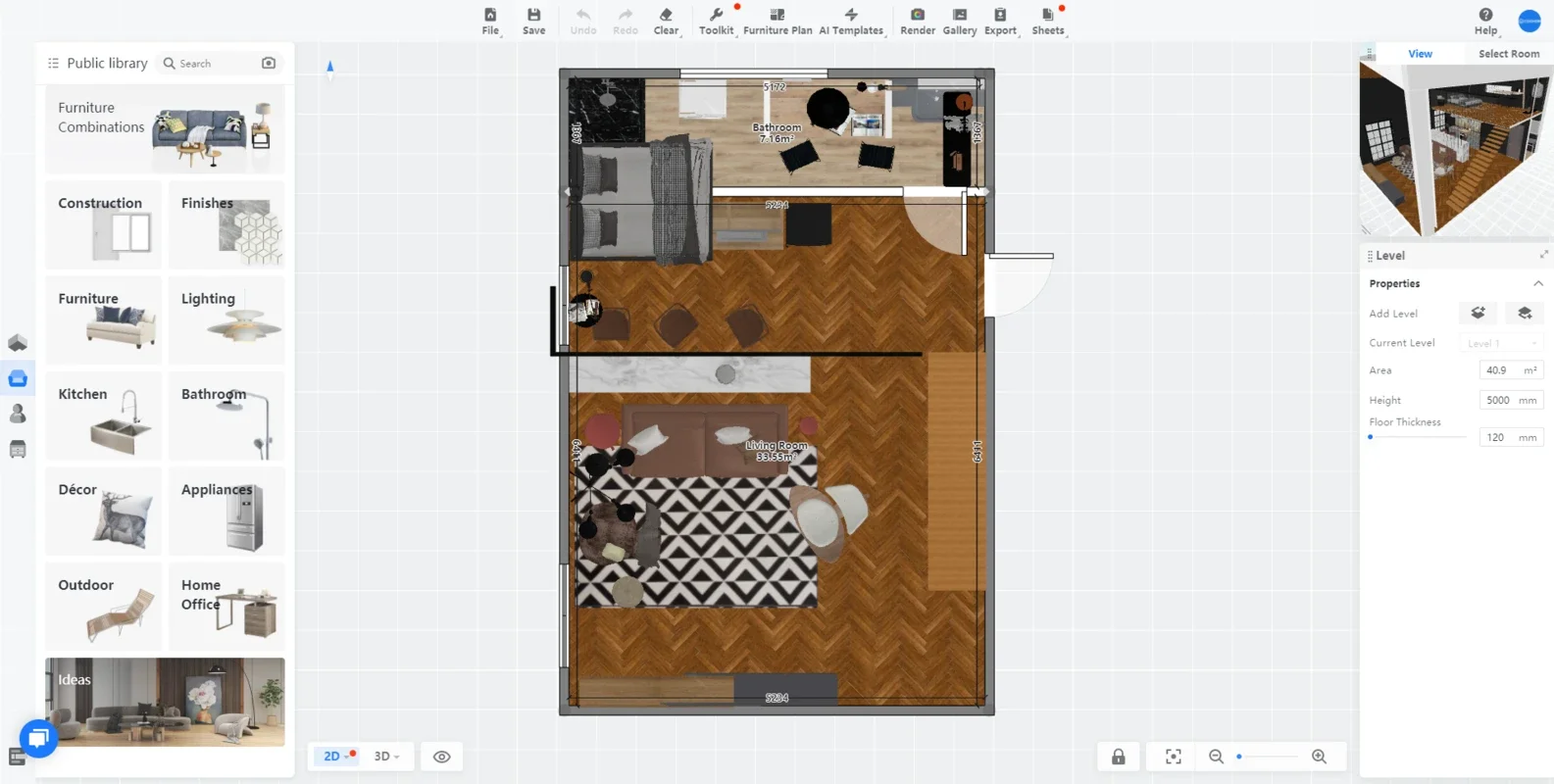 Coohom Floor Planner & Rendering for Windows: Transform Your Space