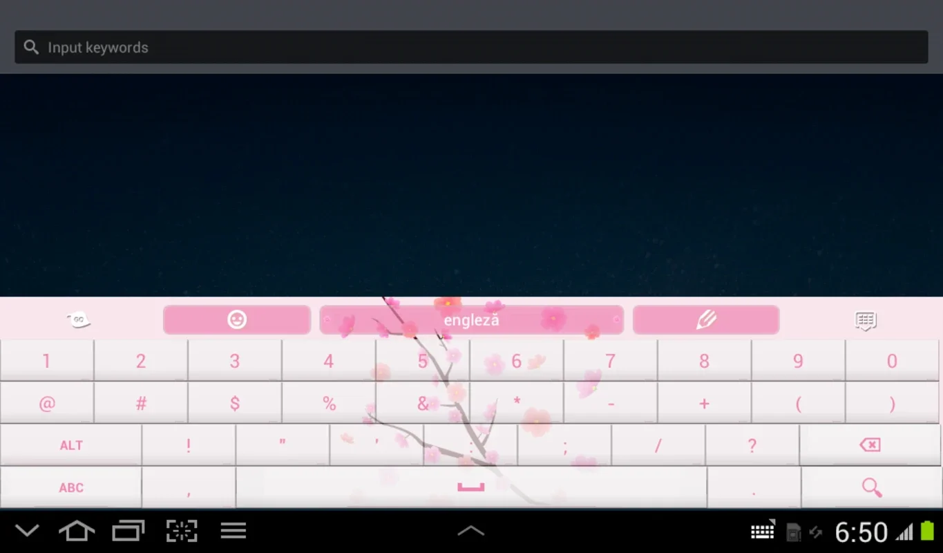 Pink Flowers GO Keyboard for Android - Enhance Your Typing