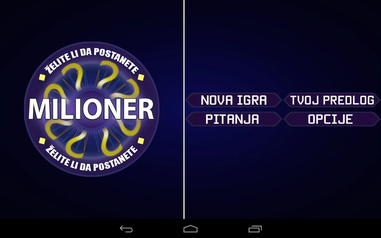 Milioner Srbija for Android - No Downloading Needed, Just Play!