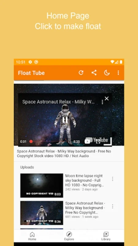 Flow Tube: Floating Player for Android - Multitask with Ease