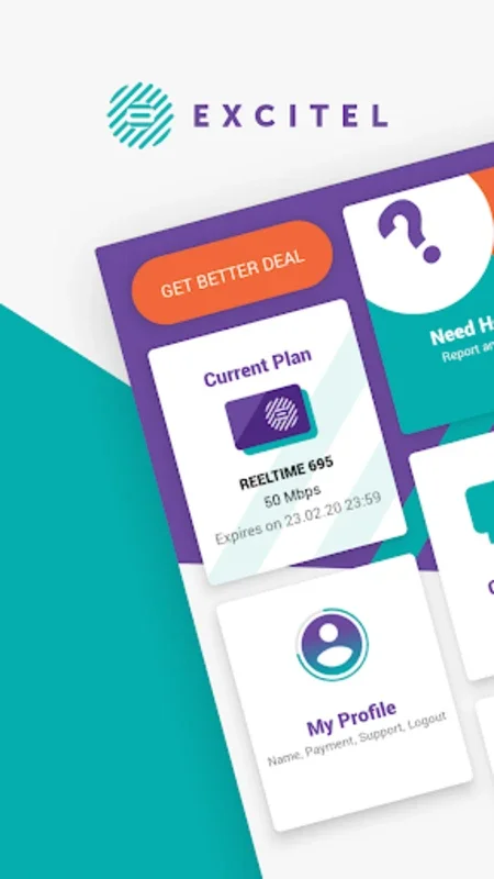 my Excitel for Android - Manage Internet Service Easily