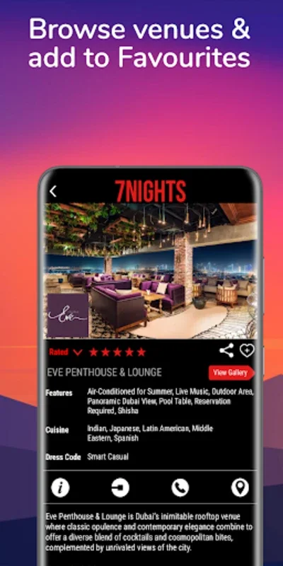 7NIGHTS for Android - Your Guide to UAE Nightlife