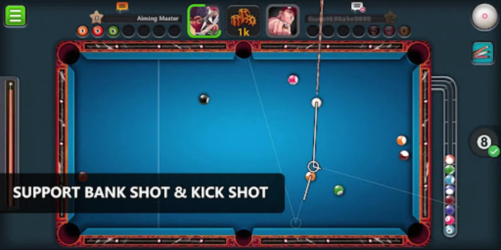 Aim Train Tool for 8 Ball Pool on Android: Enhance Your Skills