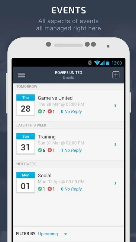 Teamer for Android - Manage Sports Teams on the Go