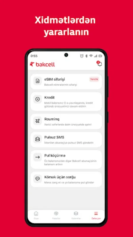 Bakcell for Android - Empowering Mobile Service Management