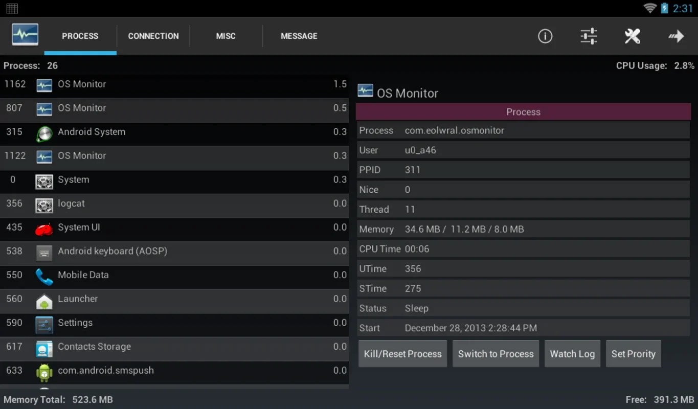 OS Monitor for Android: Comprehensive Process Monitoring