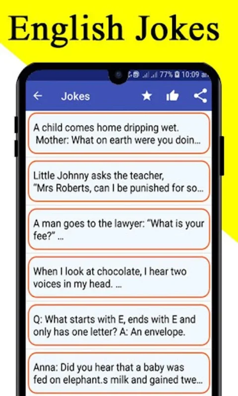 Jokes And Riddles in English for Android - Offline Fun