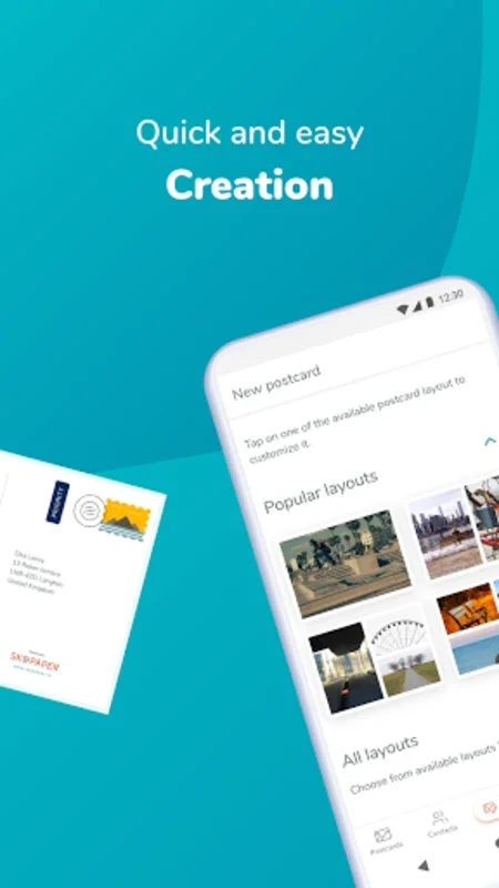 Skypaper - Photos as Postcards for Android: Share Memories Globally