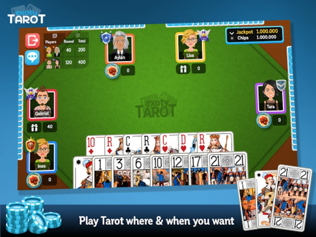 Exoty Tarot online at 3, 4, 5 for Android - Download the APK from AppHuts