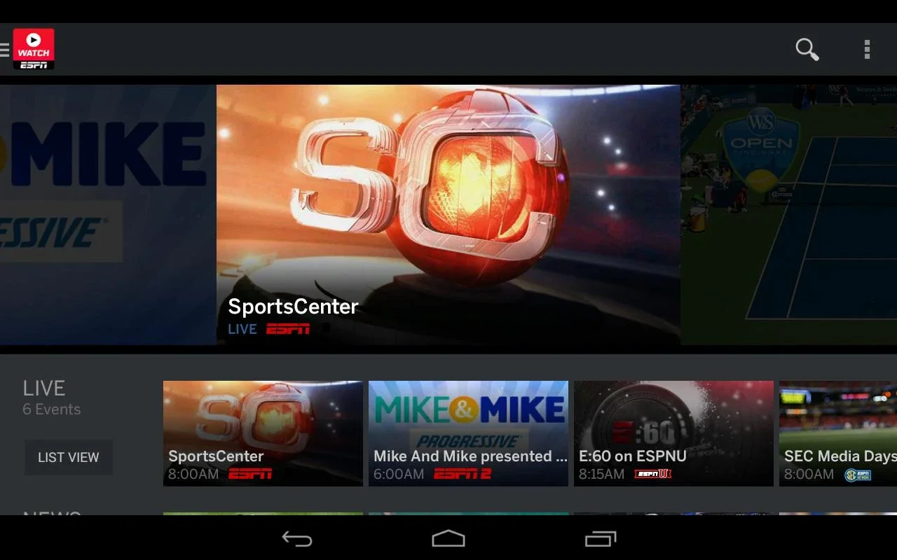 WatchESPN for Android: Unrivaled Sports Content