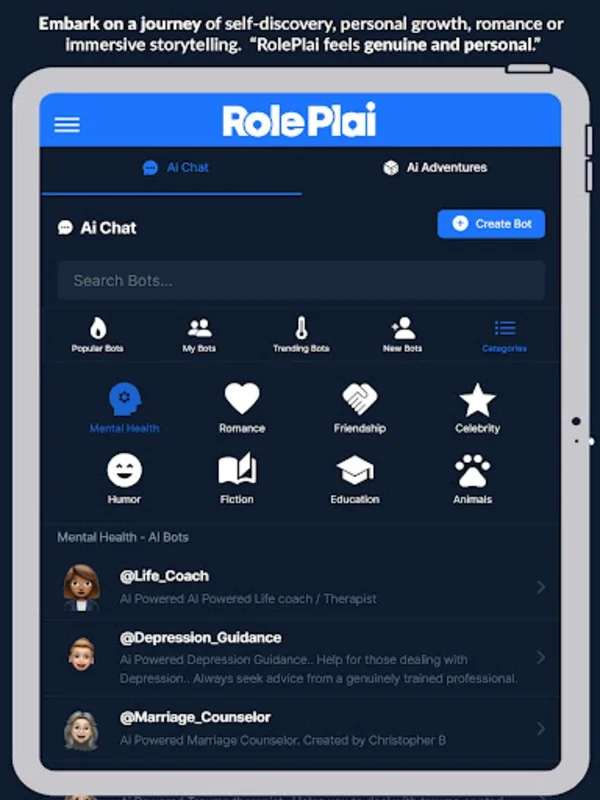 RolePlai - Ai Chat Bot for Android: Engaging with AI Characters