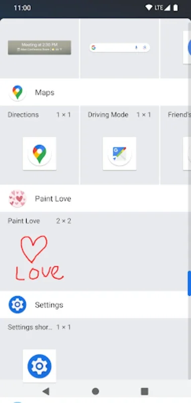 Paint Love - widget for couple on Android: Strengthen Bonds