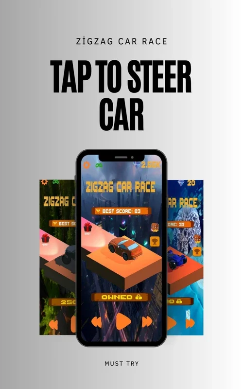 ZigZag Car Race for Android - Thrilling Zigzag Racing