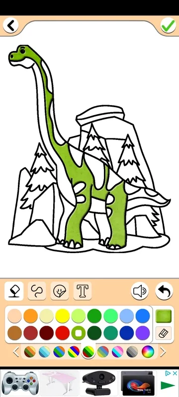 Dino Coloring Game: Android App for Dinosaur Coloring and Drawing