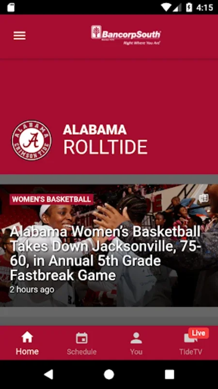 Alabama Gameday Live for Android - Enhance Your Sports Experience