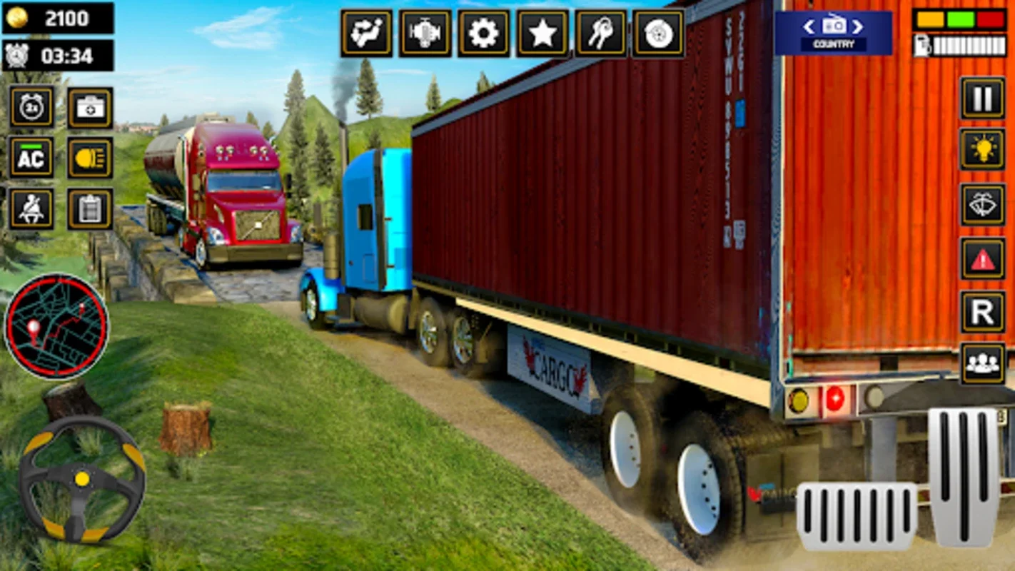 Offroad Cargo Transport Truck for Android - Navigate Challenging Terrains