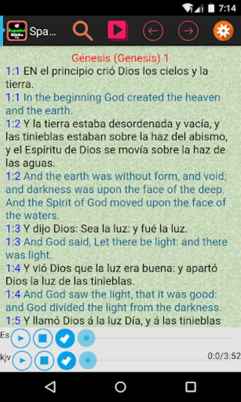 Spanish Holy Bible Audio Book for Android - Enhance Spiritual Growth