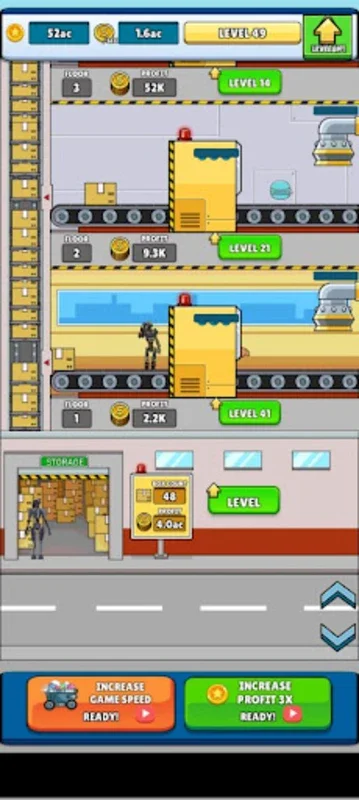 Robot Food Factory Tycoon for Android - Strategic Simulation