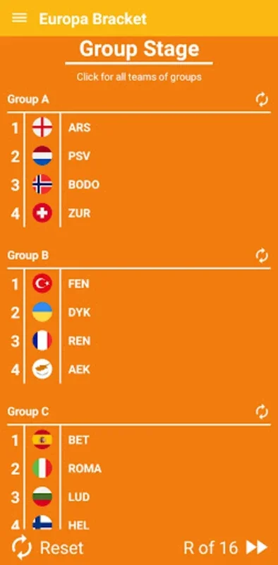 Europa Football Bracket 2023 for Android - Predict Football Outcomes