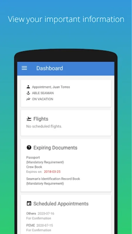 Vinta Mobile - Jebsen PTC for Android: Streamline Maritime Crew Management