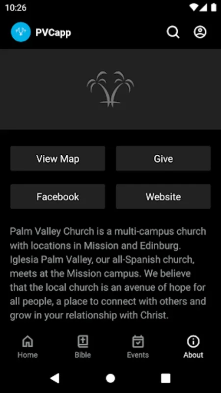 PVCapp for Android: Connect with Palm Valley Church