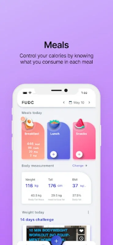 FUDC - Inbody for Android: Personalized Weight Management