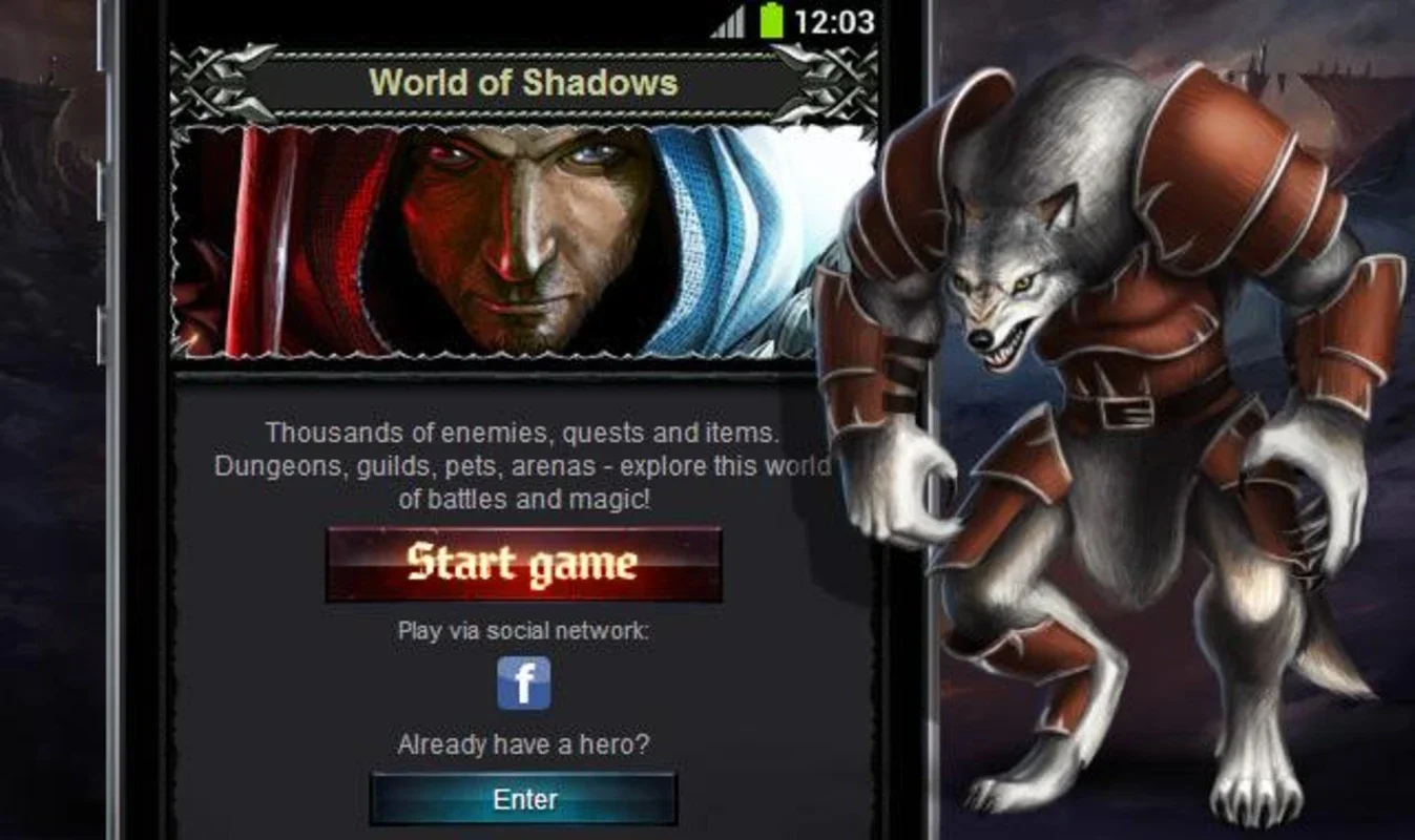 World of Shadows for Android - An Epic Fantasy Adventure