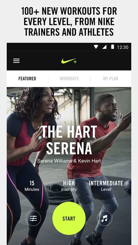 Nike+ Training: Personalized Fitness App for Android