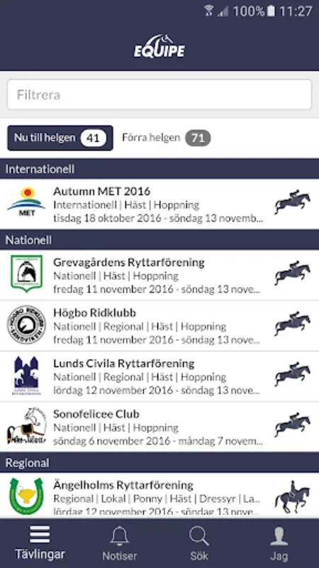 Equipe Online for Android: Real-Time Equestrian Updates