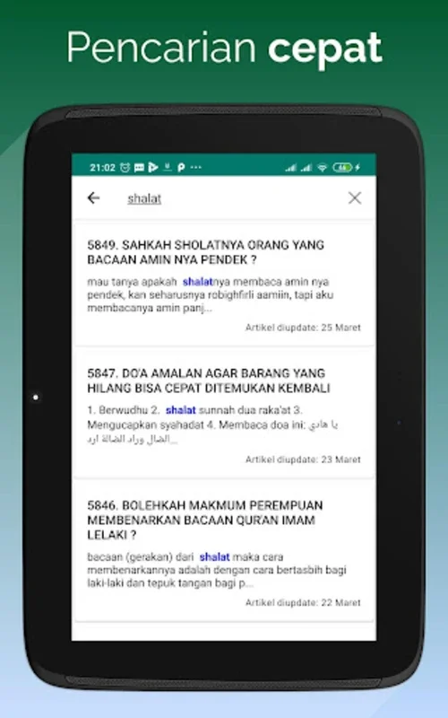 Ustadz Menjawab for Android - Access Daily Updated Islamic Content