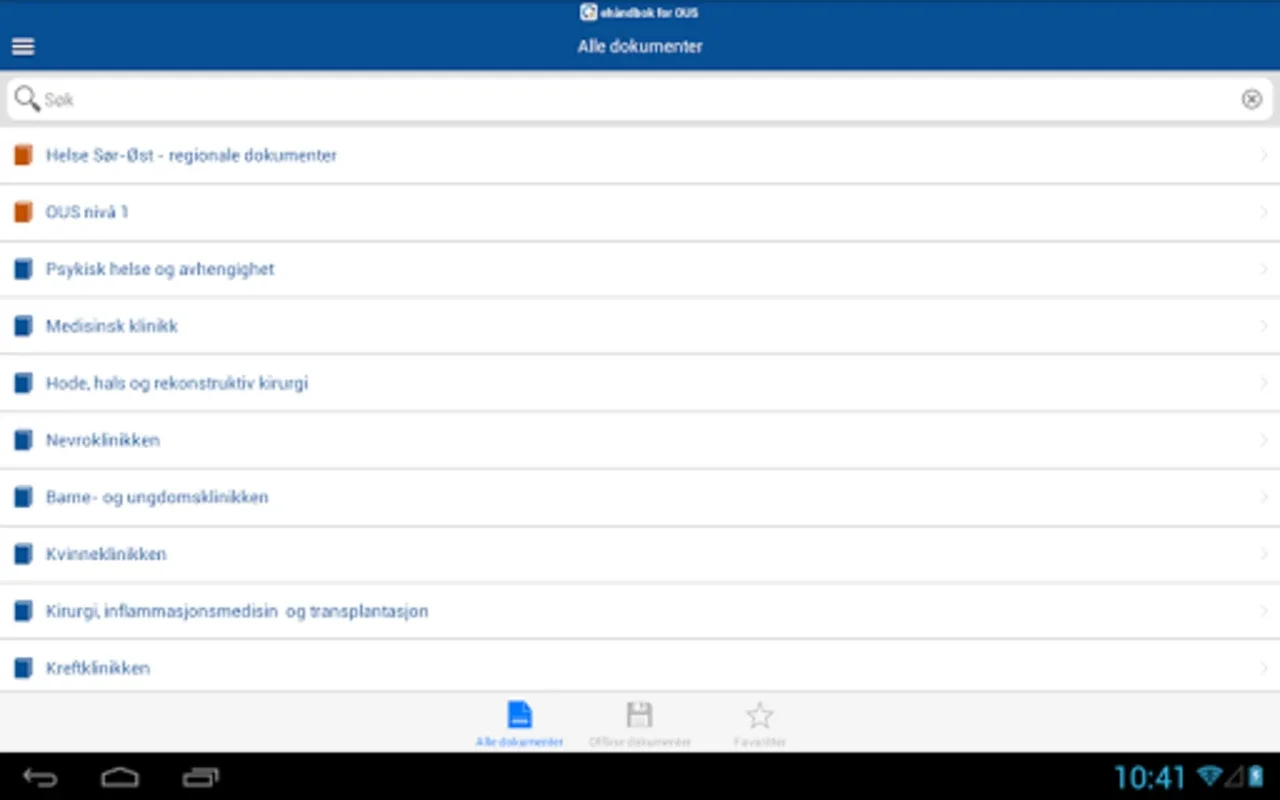 eHåndbok for Android: Centralizing Healthcare Info