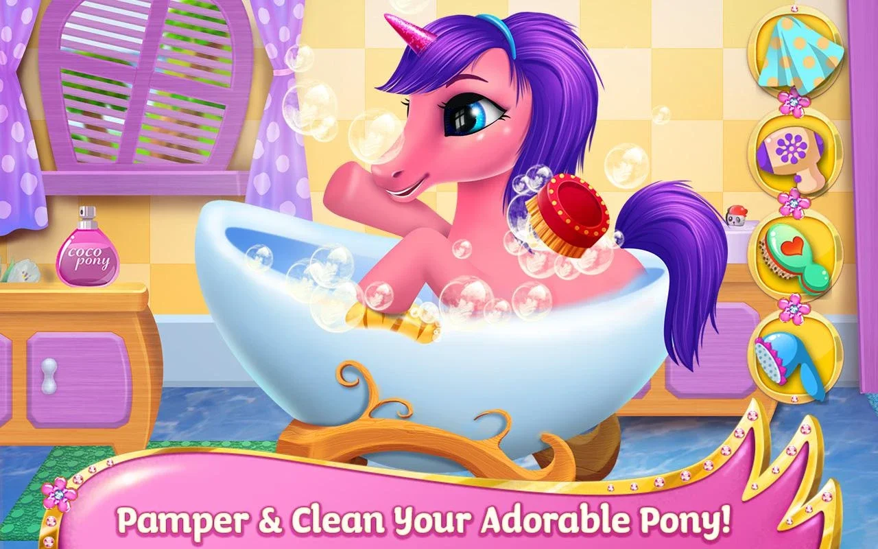 Coco Pony for Android - Fun Pet Care Game