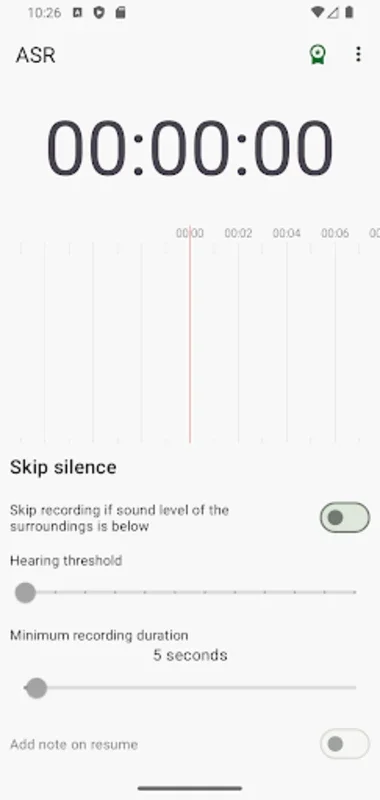 ASR for Android - Seamless Voice Recording