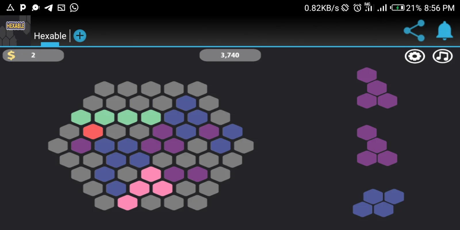 Hexable for Android: Challenging Puzzle Game