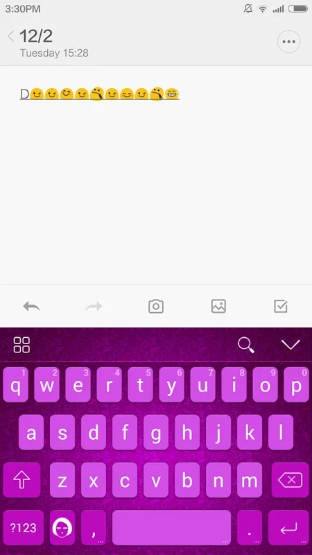 Lavender iKeyboard Theme for Android - Enhance Typing with Serene Design