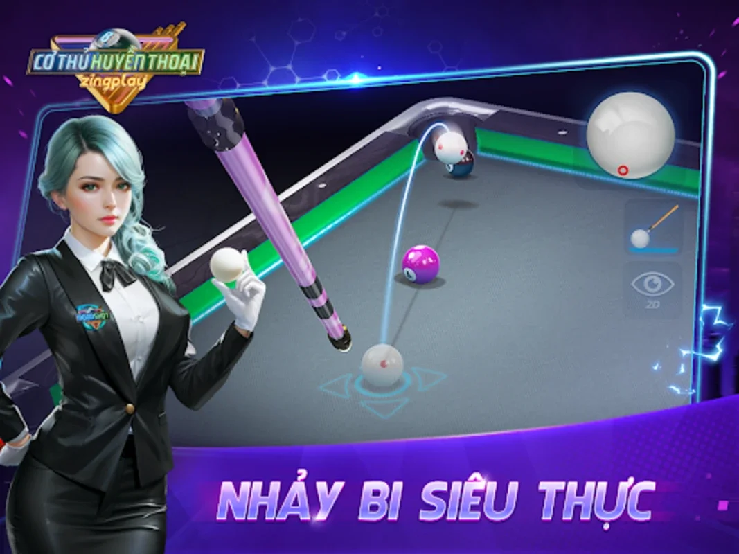 Bida 3D: Cơ thủ huyền thoại for Android - Realistic 3D Billiards