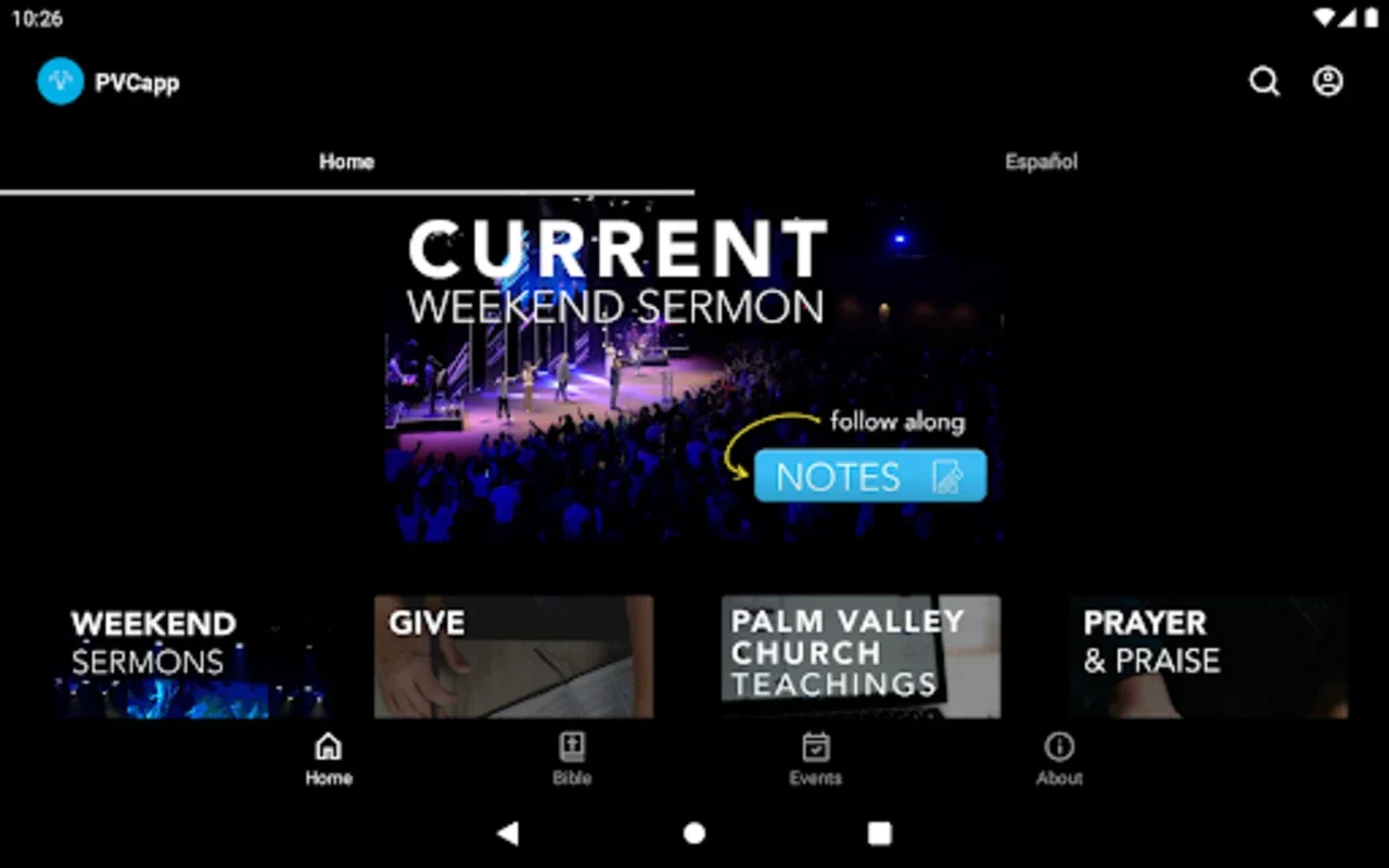 PVCapp for Android: Connect with Palm Valley Church