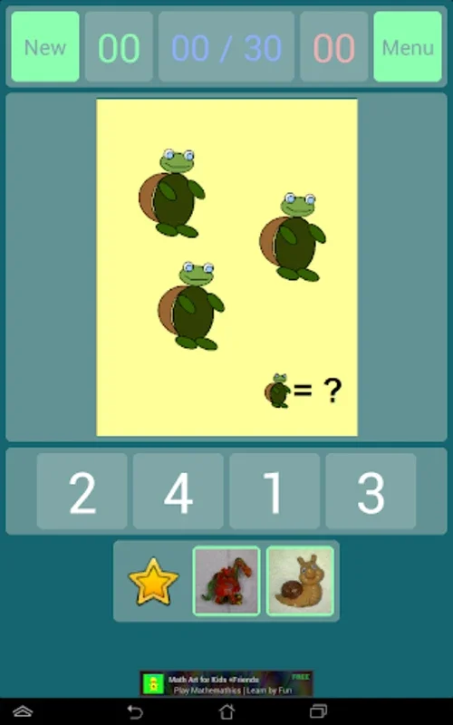 Math for Kids: 1 2 3 4 Grade Class Graders for Android - Ideal for K - 4 Math Skills