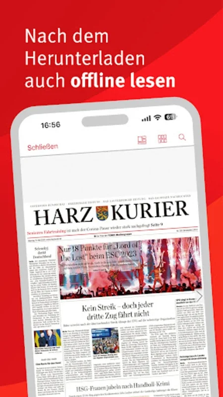 Harz Kurier E-Paper for Android: Eco-Friendly News Hub