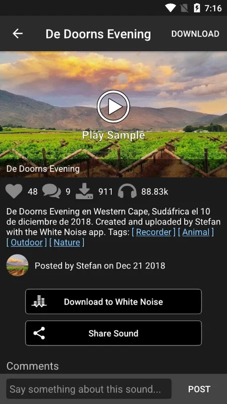 White Noise Market for Android - Relax with Thousands of Sounds