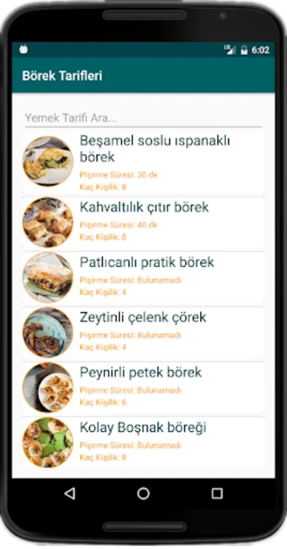 Börek Tarifleri for Android: Diverse Recipes at Your Fingertips