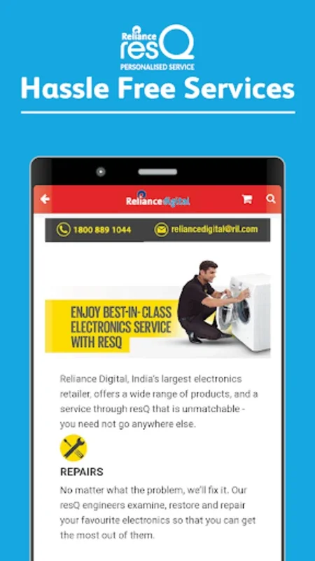 Reliance Digital Online Shopping App for Android - Seamless Shopping