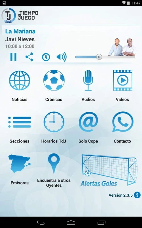 Tiempo De Juego for Android - Rich Sports Content App