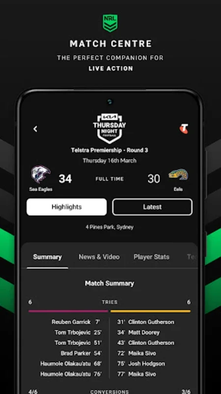 NRL for Android - Stay Updated with the Latest Rugby League