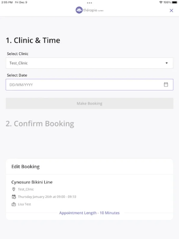 Therapie Clinic for Android: Streamline Beauty Treatments