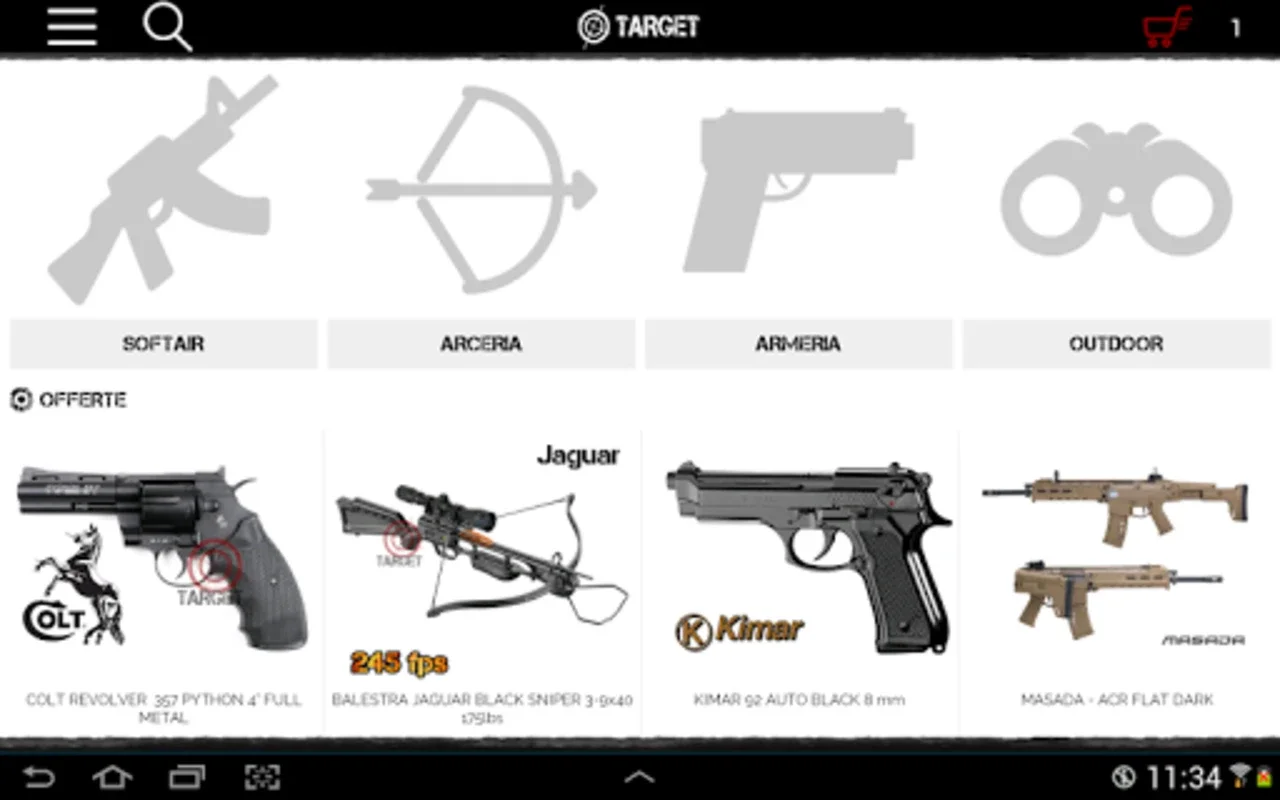 Target Softair for Android - Shop Airsoft Gear Easily