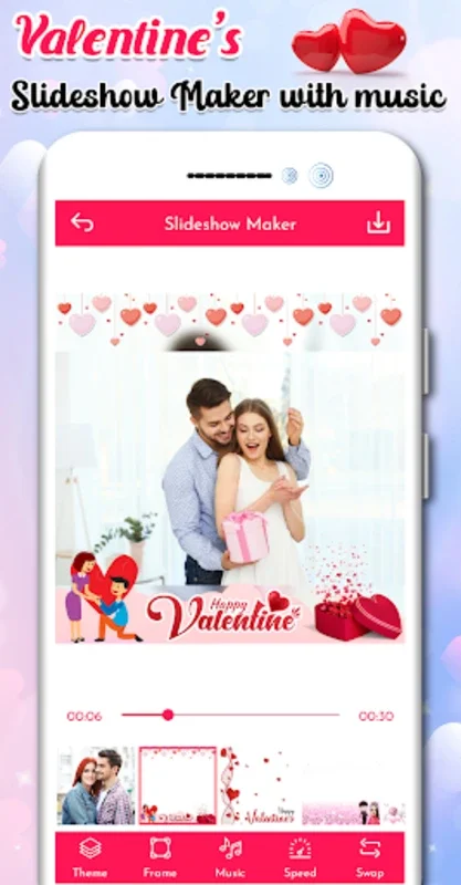 Valentine's Day Video Maker for Android - Create Magical Videos