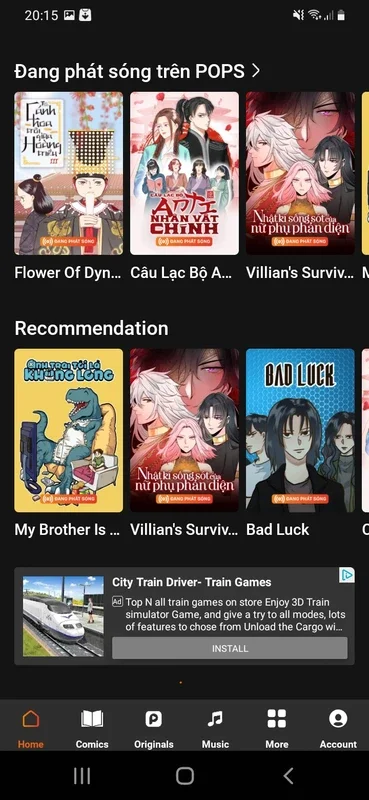 POPS - Films, Anime, Comics for Android: Free Multimedia Content