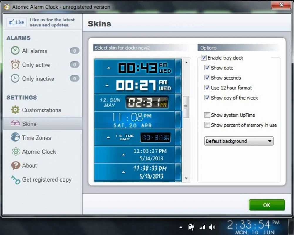 Atomic Alarm Clock for Windows - Customizable and Functional